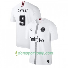 Koszulka Paris Saint-Germain Cavani 9 Jodan Biały Trzeci Koszulki Piłkarskie 2018-2019 Krótki Rękaw
